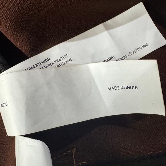 Denim & Flower Small Faux Suede Jacket Full-Zip Pocket Stretch Ricky Singh Brown - Picture 13 of 13